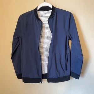 Old Navy Active | Boys Lightweight Nylon Bomber Jacket | Navy Blue | Size L